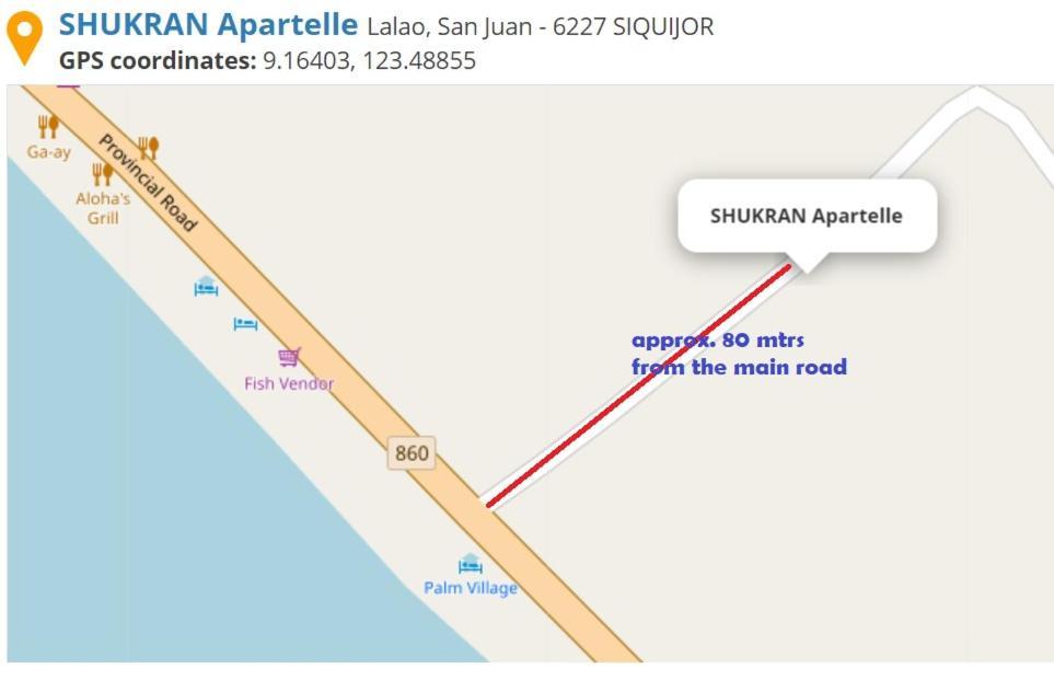 Shukran Apartelle Đảo Đảo Siquijor Ngoại thất bức ảnh